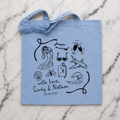 Destination Wedding Welcome Bags, Wedding Guest Favors, Wedding Tote Bags, Custom Wedding Favors, Beach Wedding Bag, Custom Tote Bags