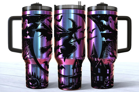 Witch 40oz Laser Engraved Tumbler – Halloween Cup