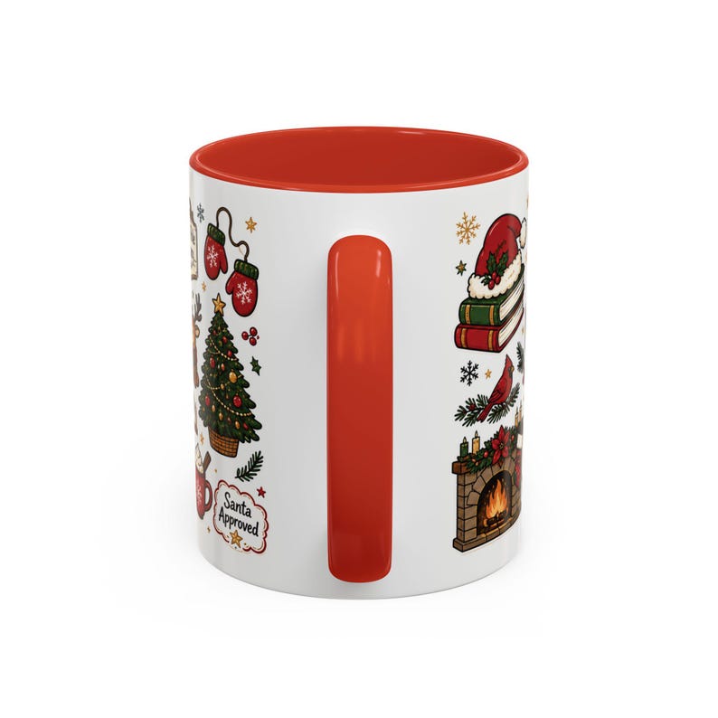 Santa's Favorite Reader Mug, Funny Bookworm Christmas Mug, Nice List Reader Gift, Cozy Book Lover Mug, Christmas Reading Mug