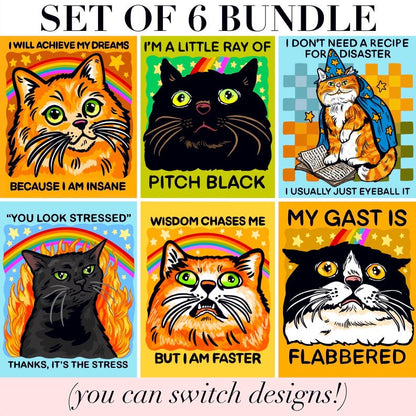 Funny Black Cat Magnet Hillarious Cat Owner Gift Vet Tech Locker Magnet Cat Lover Decor Cute Gift Idea Cat Themed Humor Fridge Decor Goofy