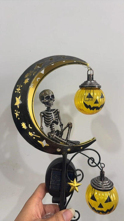 Solar Halloween Garden Stake,Ghost Pumpkin Lanterns Yard Light, Outdoor Fall Pathway Decor, Holiday Garden Gift, Halloween Gift