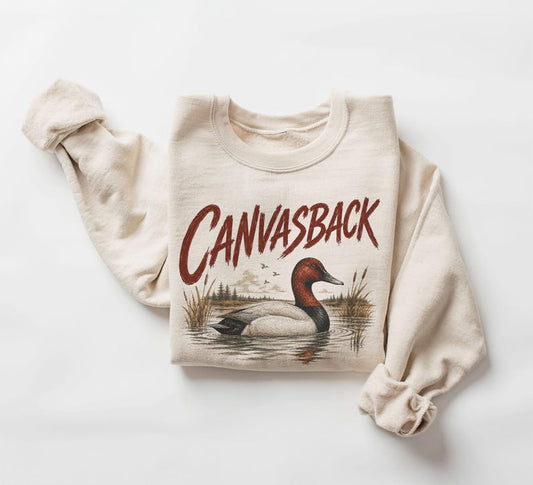 Canvasback Duck Birding Hunting Gift - Unisex Adult Crewneck Sweatshirt