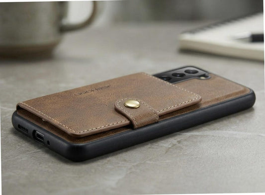 Samsung Wallet Phone Case, Leather Card Holder Cover, Samsung Galaxy Pocket Protector, Premium Protective Accessory