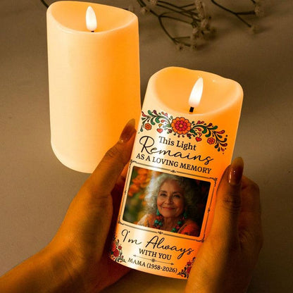 Personalized Day of Dead Pet Candle, Custom Photo Portrait Memorial Candle, Remembrance Gift