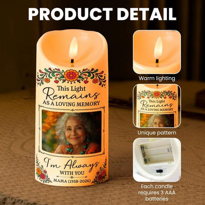 Personalized Day of Dead Pet Candle, Custom Photo Portrait Memorial Candle, Remembrance Gift