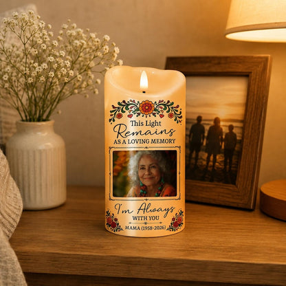 Personalized Day of Dead Pet Candle, Custom Photo Portrait Memorial Candle, Remembrance Gift