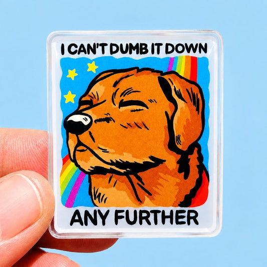 Sarcastic Magnet Funny Dog Magnet Hilarious Boss Gift Birthday Ironic Humor Magnet Fridge  Dog Lover Gift for Vet Animal Lover Gift Idea Fun