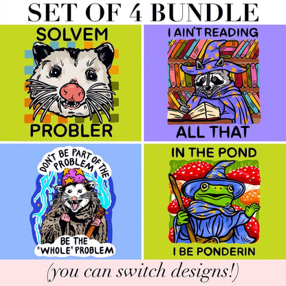 Funny Magnet Reading Humor Fridge Decor Cubicle Raccoon Themed Gift Reading Teacher Magnet Goofy Office Decor Quirky Home Sarcastic Humor