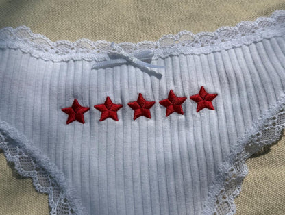 Embroidered Bridal Thong, Personalized Bride Lingerie, Custom Name Underwear, Bachelorette Gift, Wedding Gift for Her