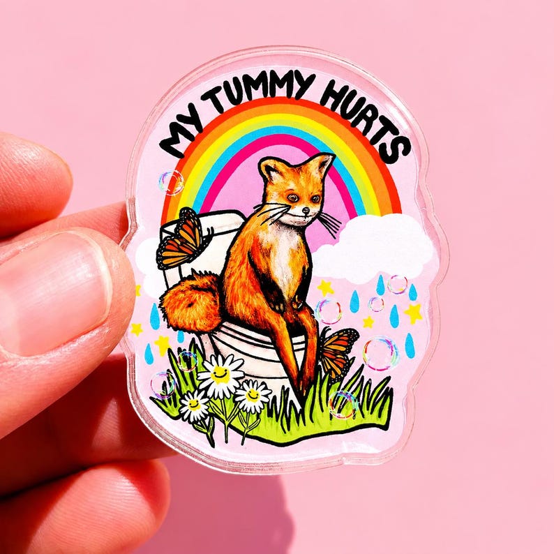 Funny Magnet My Tummy Hurts Gift Magnet Hilarious Magnet Fridge Decor Weird Gift Sarcastic Coworker Gift Cubicle Decor Magnet Gluten Joke