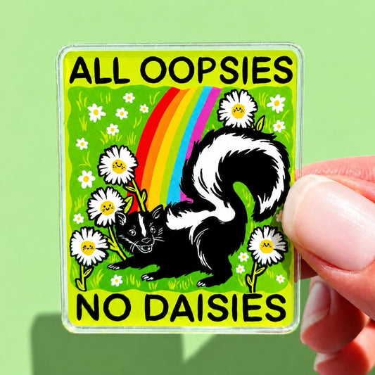 Funny Magnet Daisy Gift Magnet Cute Flower Magnet Fridge Decor Weird Gift Sarcastic Coworker Gift Cubicle Decor Magnet Locker Weird Stuff