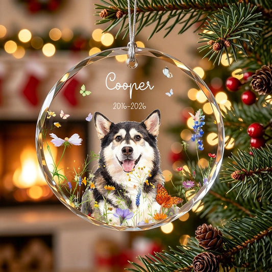 Custom Pet Ornament, Pet Photo Ornament, Cat Ornmant, Dog Ornament, Memorial Gifts Dog Mom Gift, Christmas Gifts for Pet, Pet Portrait Gifts