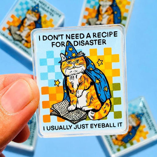 Funny Magnet Weird Cat Gift Magnet Cute Kitty Magnet Fridge Decor Weird Gift Sarcastic Coworker Gift Cubicle Decor Magnet Locker Decor Silly