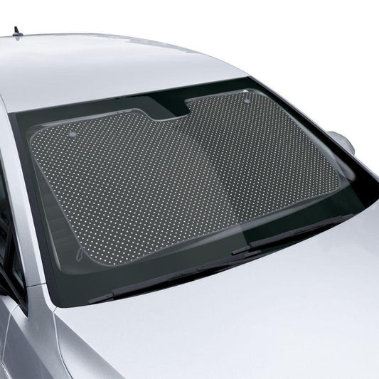 Universal Fit Polka Dot Car Sun Shade — Reflective, Foldable Windshield Sunshade, UV Heat Protector