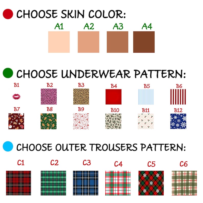 Custom Funny Men's Christmas Pajamas Pants, Fake Underwear Illusion Plaid Bottoms, Ugly Christmas Gift for Husband, Holiday Party Outfit