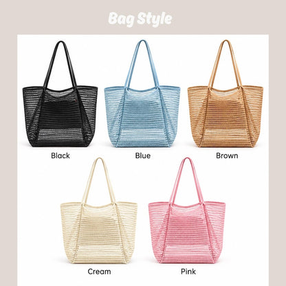 Personalized Crochet Beach Tote Bag, Custom Name Bridesmaid Gift, Wedding Welcome Bag, Custom Name Summer Bag, Luxury Summer Tote