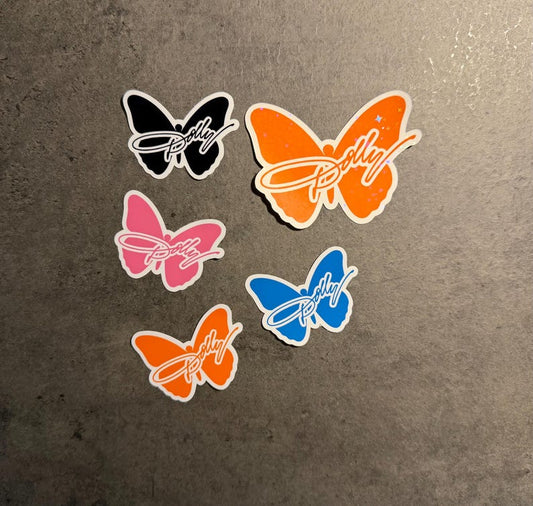 Dolly Parton Butterfly Signature - Sticker | Tribute sticker | Butterfly Sticker | Memorial Sticker | Tennessee Vols