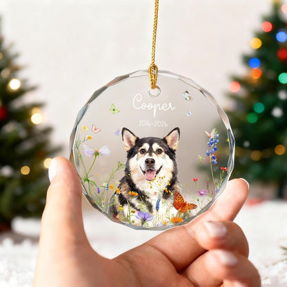 Custom Pet Ornament, Pet Photo Ornament, Cat Ornmant, Dog Ornament, Memorial Gifts Dog Mom Gift, Christmas Gifts for Pet, Pet Portrait Gifts