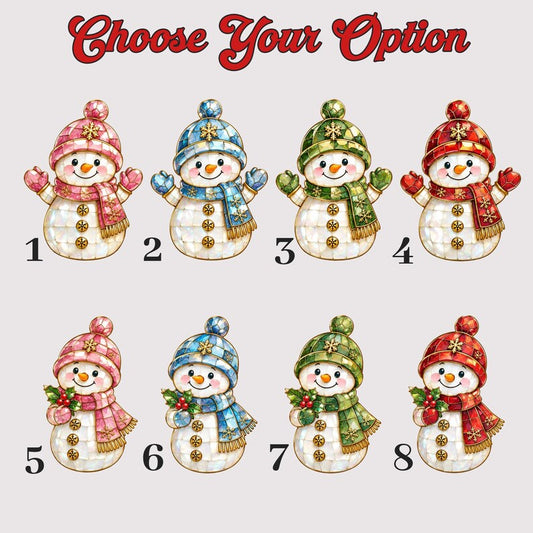 Personalized Friend Ornament, The Girl Always Better Together Keepsake, Snowman Circle Glass Ornament