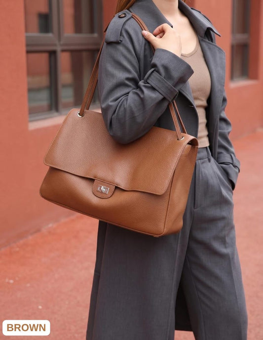 Real Leather Hobo Shoulder Bag - Women Underarm Bag - Soft Leather Crossbody Tote