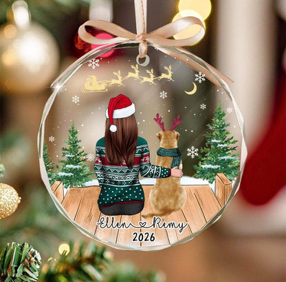 Custom Dog Ornament, Personalized Pet Ornament, Dog Christmas Ornaments, Dog Lover Gift, Dog Christmas Keepsake, Dog Memorial Gift