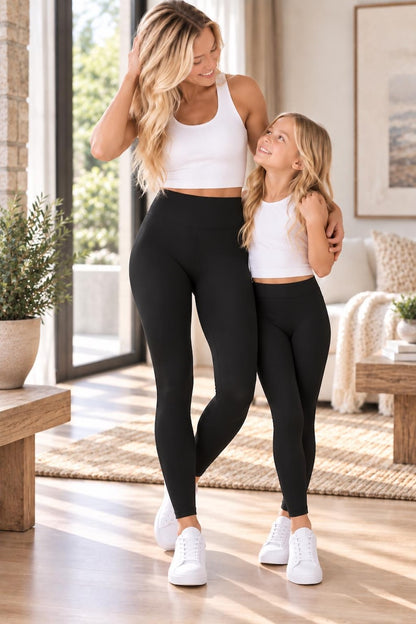 Black High Waisted Leggings, Women's Everyday Yoga Leggings