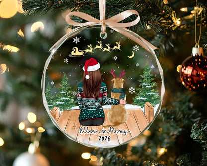 Custom Dog Ornament, Personalized Pet Ornament, Dog Christmas Ornaments, Dog Lover Gift, Dog Christmas Keepsake, Dog Memorial Gift