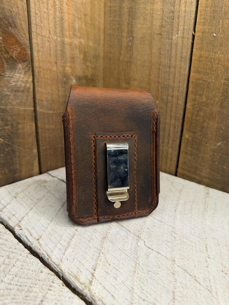 iPhone Duo Leather Phone Case, Handmade Full Grain, Amish Made in USA
