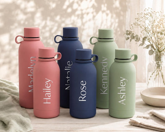 Personalized Tumbler 17oz, Kid Name Bottle 12oz, Bridesmaid Proposal, Stainless Steel