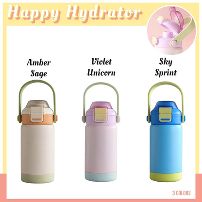 Personalized Kids Water Bottle: Stainless Steel Tumbler, Custom Name Party Favors [W+R]