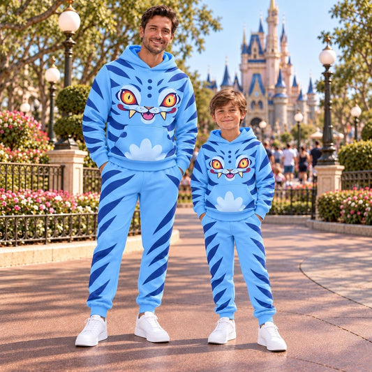 Halloween Derpy Costume Hoodie Joggers Set,Demon Boy Band Halloween Costume,Matching Halloween Demon Party Outfit, Hunter Style Costume