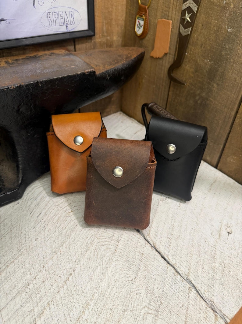 iPhone Duo Leather Phone Case, Handmade Full Grain, Amish Made in USA
