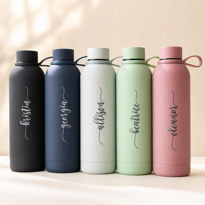 Personalized Tumbler 17oz, Kid Name Bottle 12oz, Bridesmaid Proposal, Stainless Steel