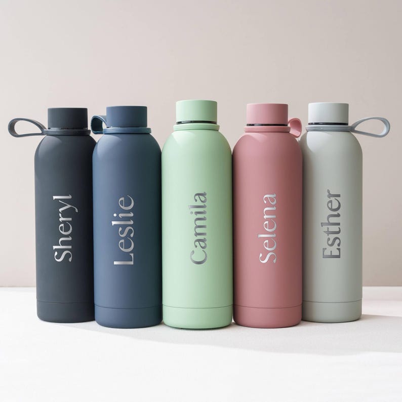 Personalized Tumbler 17oz, Kid Name Bottle 12oz, Bridesmaid Proposal, Stainless Steel